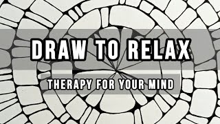 The Ultimate Mind-Calming Doodle | Zentangle for Anxiety Relief 🖋️🌀
