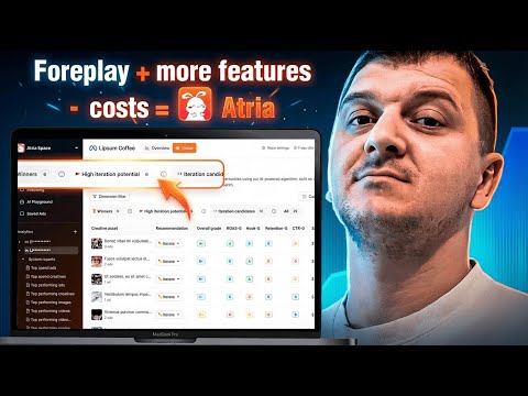 Thumbnail of the YouTube video "Why I Switched to Atria: Your New AI Creative Strategist (vs Foreplay)" by Aleksandar Hadzhiyski