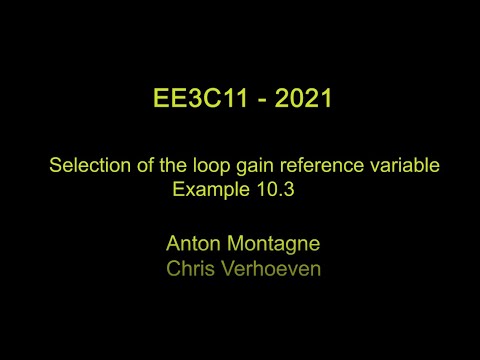 EE3C11 lecture 11 Selection Loopgain Reference Slicap Example 10 3 ...