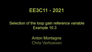 EE3C11 lecture 11 Selection Loopgain Reference Slicap Example 10 3 prproj