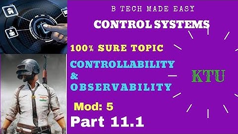 Controllability, Observability, Gilbert Test & Kalmans Test / Control Systems: Part 1