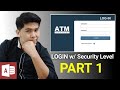 Part 1| How to create LOGIN FORM in Ms Access With SECURITY LEVEL | Edcelle John Gulfan