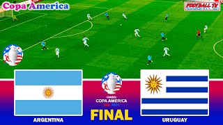 ARGENTINA vs URUGUAY - FINAL COPA AMERICA | Full Match All Goals 2024 | eFootball PES  Gameplay