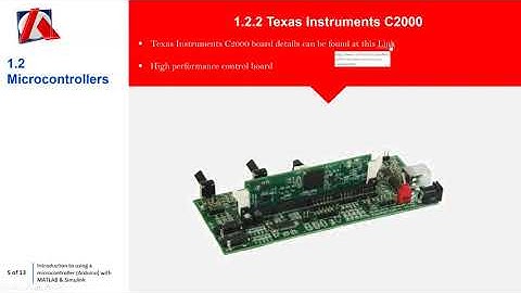 1. Introduction to microcontrollers (Arduino) with MATLAB and Simulink