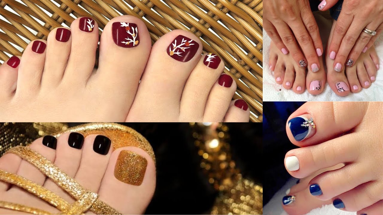 Glitter French Toe Nail Designs - Temu