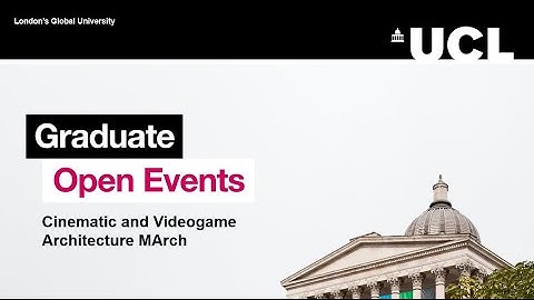 Cinematic and Videogame Architecture MArch at The Bartlett School of Architecture