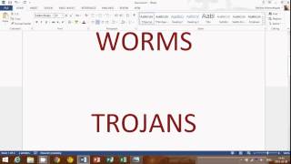 Windows 8.1 Viruses Worms Trojans and Bots what are they and what is the difference in these malware