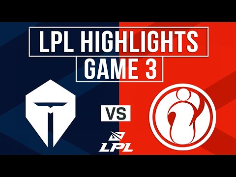 TES vs IG Highlights Game 3 | LPL 2025 Split 2 | Top Esports vs Invictus Gaming