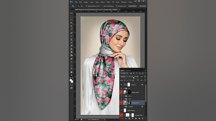 "✨ Top Trending Realistic Silk Scarf Mockup In Photoshop || Premium PSD #graphicdesigner #adobe