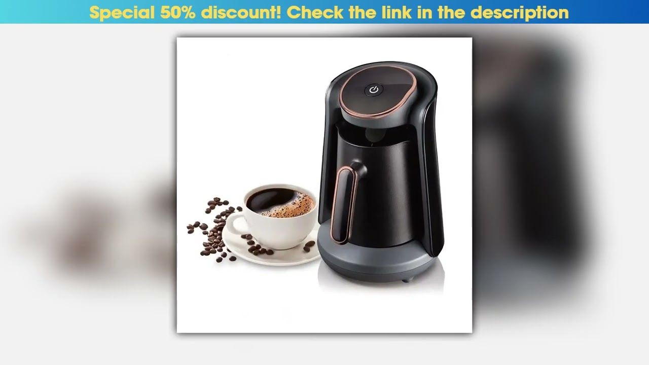 500ml Stainless Steel Moka Pot Coffee Maker SemiAutomatic Turkish Coffee Machine with Thermal Cup