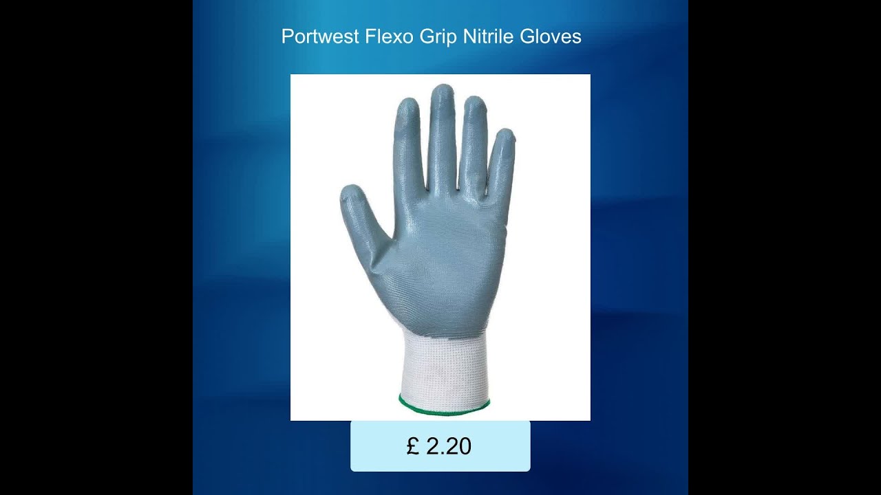 Portwest Flexo Grip Nitrile Gloves