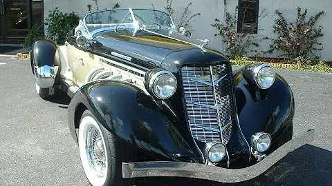 1936 Auburn Speedster Replica Black Champagne plus Hardtop  SOLD ✔