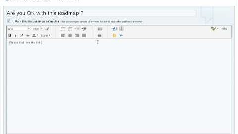 Jive-Alfresco Widget start a discussion