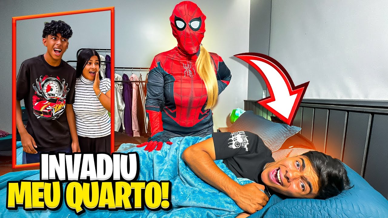 A MULHER ARANHA INVADIU O MEU QUARTO!😰 *levamos um susto