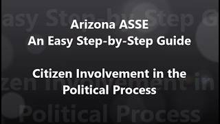 Government Affairs- Citizen Involvement in the Political Process