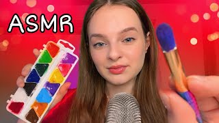 ASMR The Best Visual Triggers Mouth Sounds🌙 (face painting, eye cleaning, spoon, makeup)