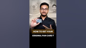 How to get Original Pan Card if it