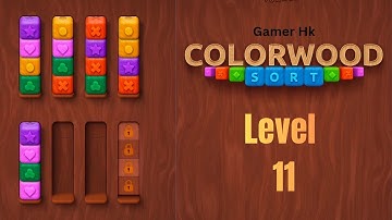 Colorwood sort puzzle game level 11 Walkthrough Solution 