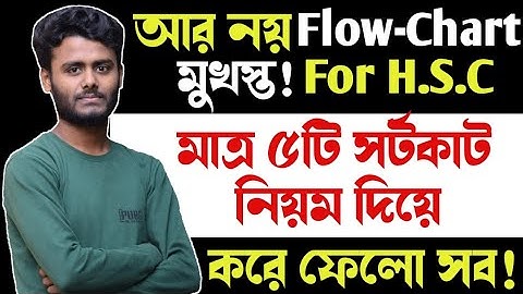 Flow Chart writing HSC | Flow Chart writing format | Flow Chart lekhar niyom | Multiple Flow Chart