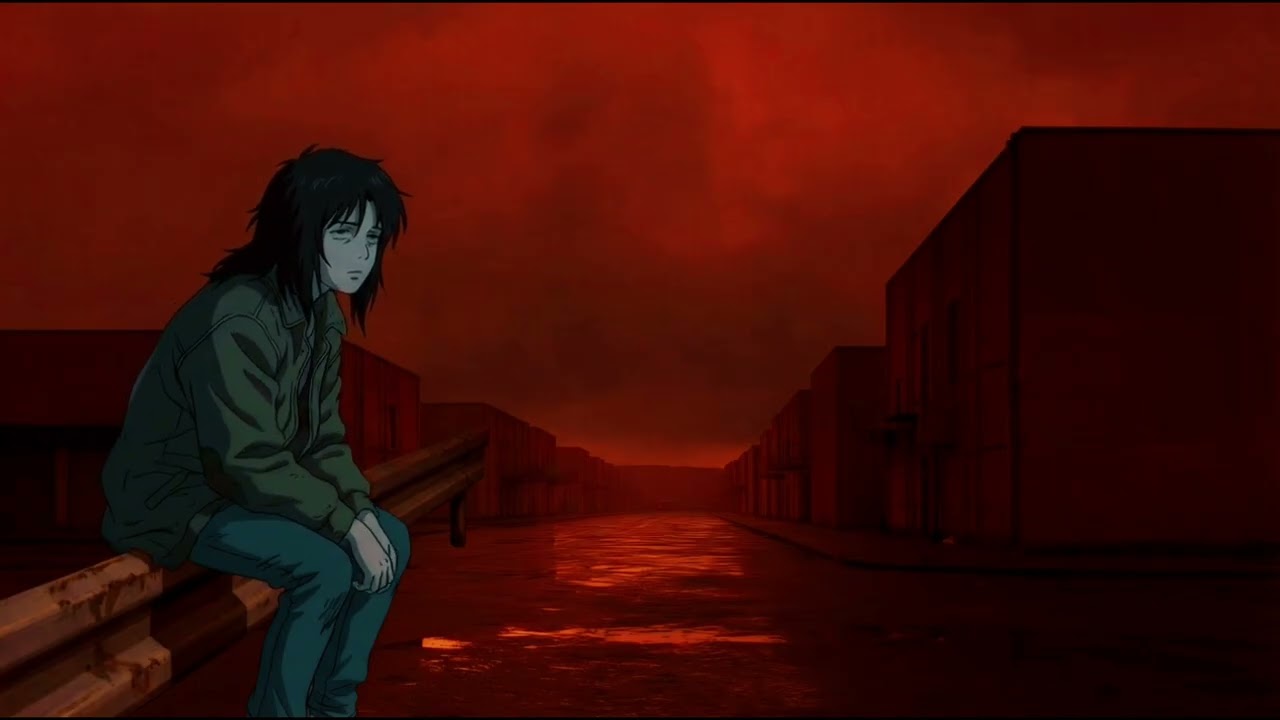 1 Hour Relaxing Ambient Music | Calm Red Night Atmosphere