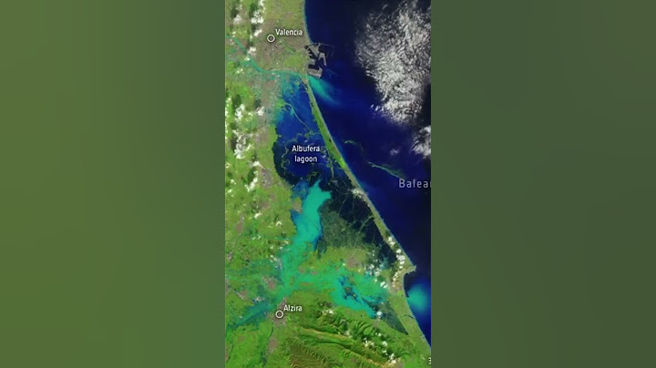 Imágenes satelitales de las inundaciones provocadas por la DANA en Valencia
