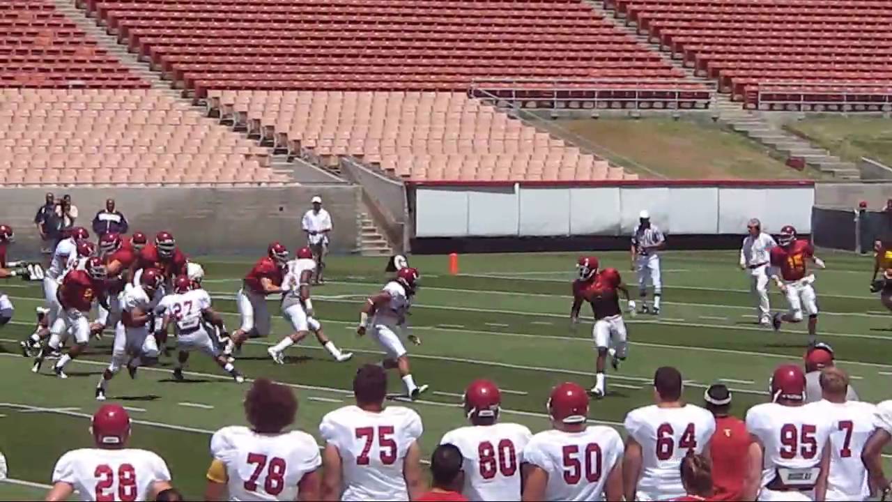 USC Football Spring Huddle 2009 - YouTube
