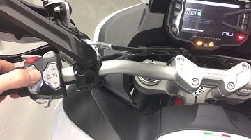 Ducati Multistrada 1200 cockpit, menu, buttons, modes