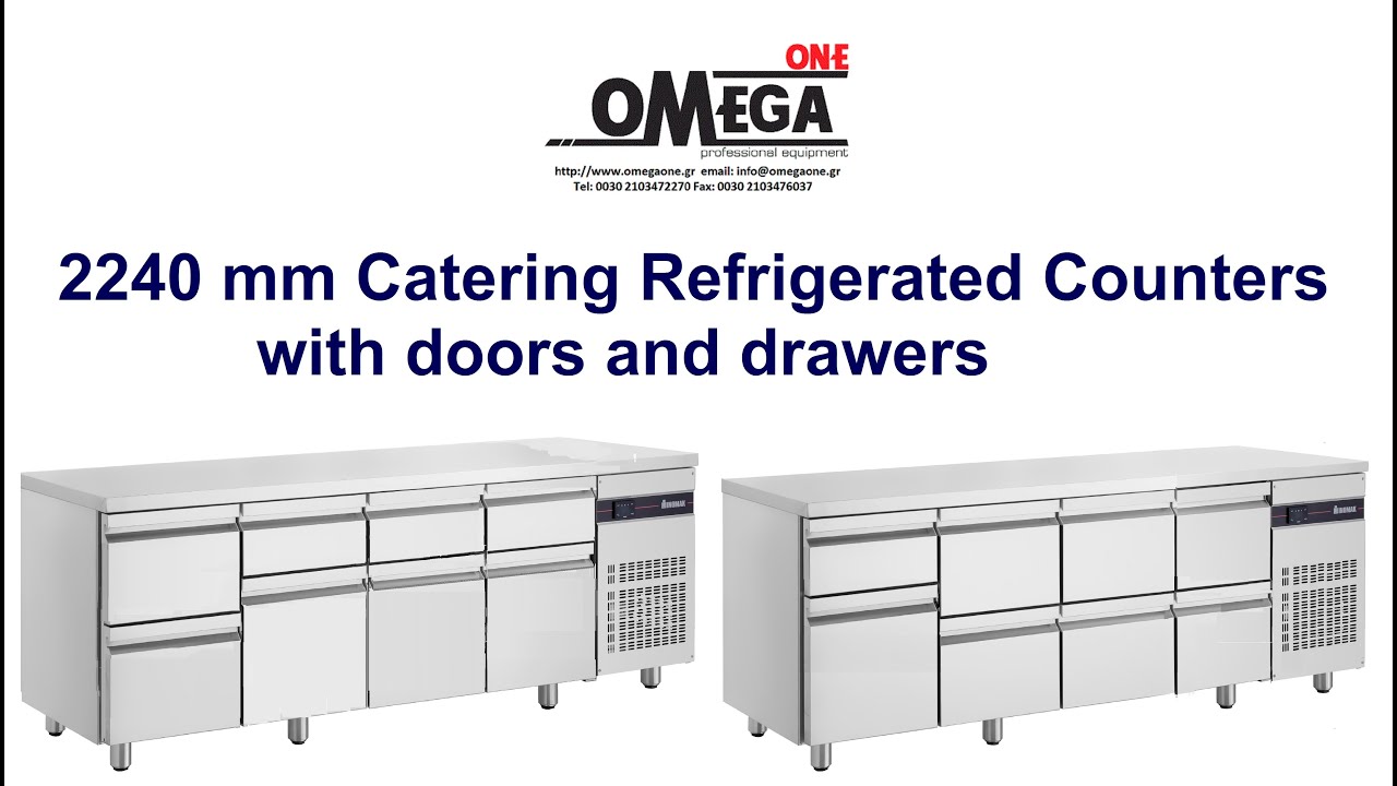 Update Refrigerated Counters wIth Drawers \u0026 Doors / Gastronomie Kühltisch mit Tür und Schubladen 2240 mm