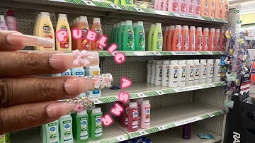 Public ASMR | Organizing Dollar Tree 🌲Toiletries ( Lofi Camera tapping and scratching)