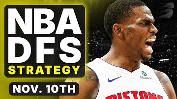 NBA DFS Strategy VOD Monday 11/10/25 | DraftKings & FanDuel NBA Lineup Picks