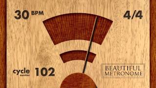 30 Bpm 44 Wood Metronome Hd