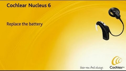 Replace the battery - Nucleus 6