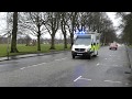 Ambulance Responding To Emergency Perth Perthshire Scotland