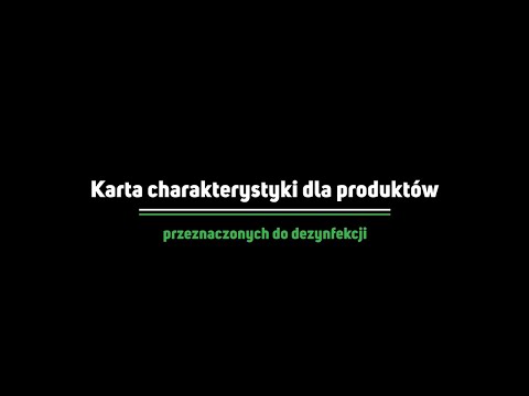 WEBINAR - KARTA CHARAKTERYSTYKI DLA PRODUKTÓW PRZEZNACZONYCH DO DEZYNFEKCJI