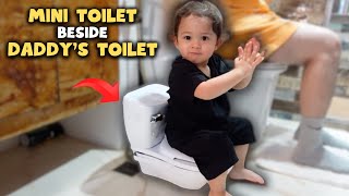 MILAD'S PRICELESS Reaction to His First Real MINI TOILET! 🚽😂 by The Manadil Siblings 31,983 views 1 month ago 8 minutes, 3 seconds