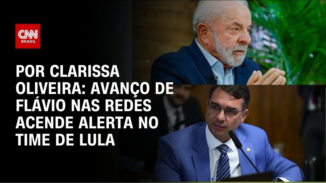 Avanço de Flávio Bolsonaro nas redes sociais acende alerta em equipe de Lula | Live CNN
