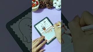 DIY Creative Halloween Card Idea 🎃 #shorts #diy #halloween #anhhongcalligraphy