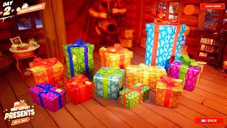 *NEW* ALL 14 WINTERFEST PRESENTS! (Fortnite Winterfest Rewards)