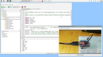 ESP32-S3-Zero/CircuitPython read single key using keypad.Keys and control onboard RGB LED (NeoPixel)