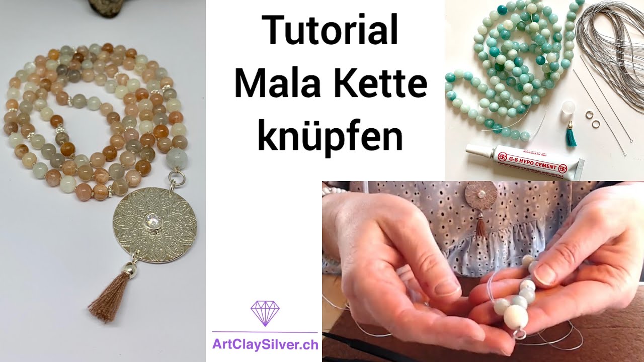 Mala Kette knüpfen - Tutorial