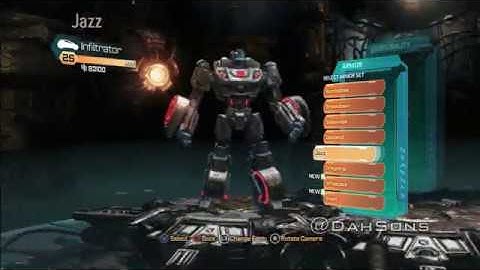 Transformers: Fall of Cybertron - All Armor Sets, Transformations and Sounds