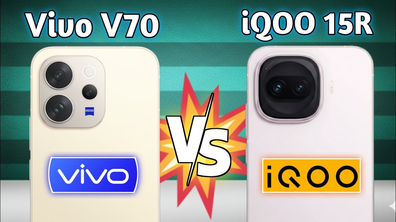 Vivo V70 vs iQOO 15R 🔥 Full Specs Comparison | Camera, Performance & Battery 2026