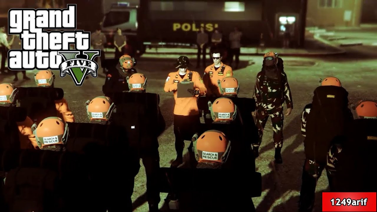 Pendaki yang hilang ditemukan Tim SAR dibantu TNI POLRI | GTA 5 Mod Polisi Indonesia 