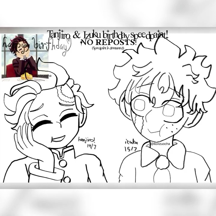 #BIRTHDAY   #TANJIROKAMADO   #IZUKUMIDORIYA //tanjiros was yesterday izukus is today!
