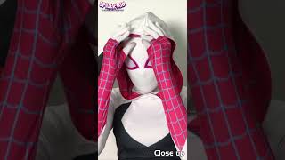 SPIDERGWEN ACROSS THE SPIDERVERSE ACCURATE VERSION MASK REPLICA #shorts