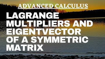 Linear algebra plus analysis | Lagrange multipliers