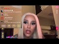 Doja cat reaction when ariana grande joins on instagram live