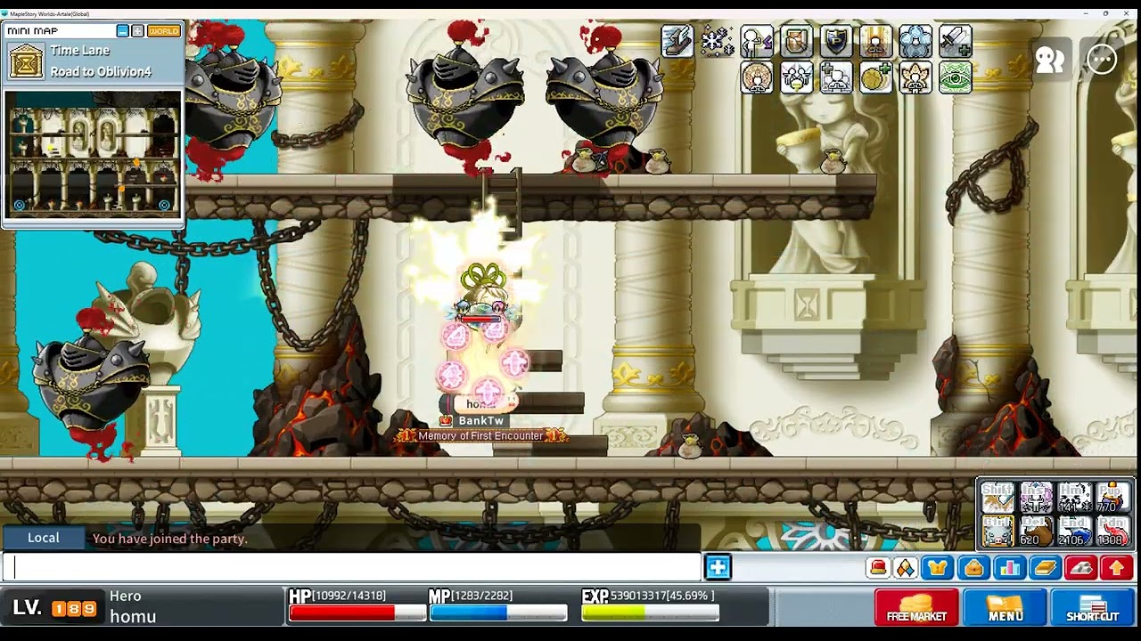 MapleStory Artale Global - 英雄 忘卻4 約410萬/10分鐘