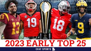 2023 College Football Top 25: WAY-Too-Early Preseason Poll Led By Georgia, Michigan & Ohio State