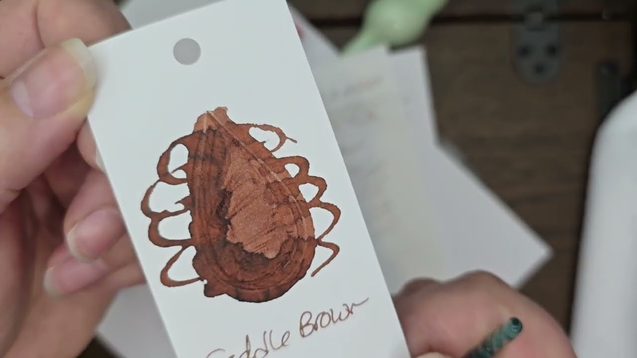 Saddle Brown Ink Review Diamine Fountain Pen Ink